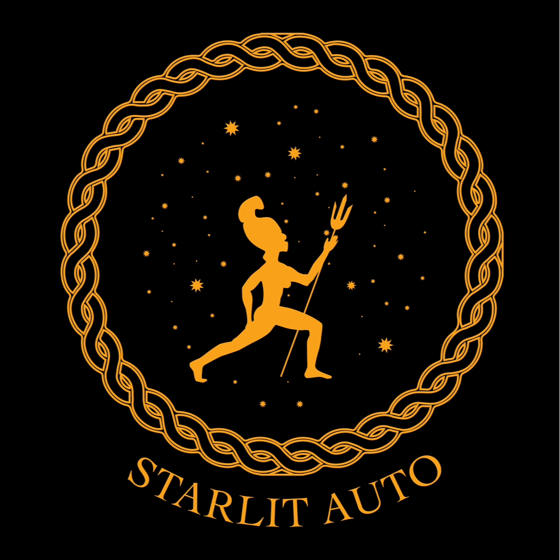 Starlitauto: coche futurista bajo estrellas, diseño nocturno y tecnología brillante
