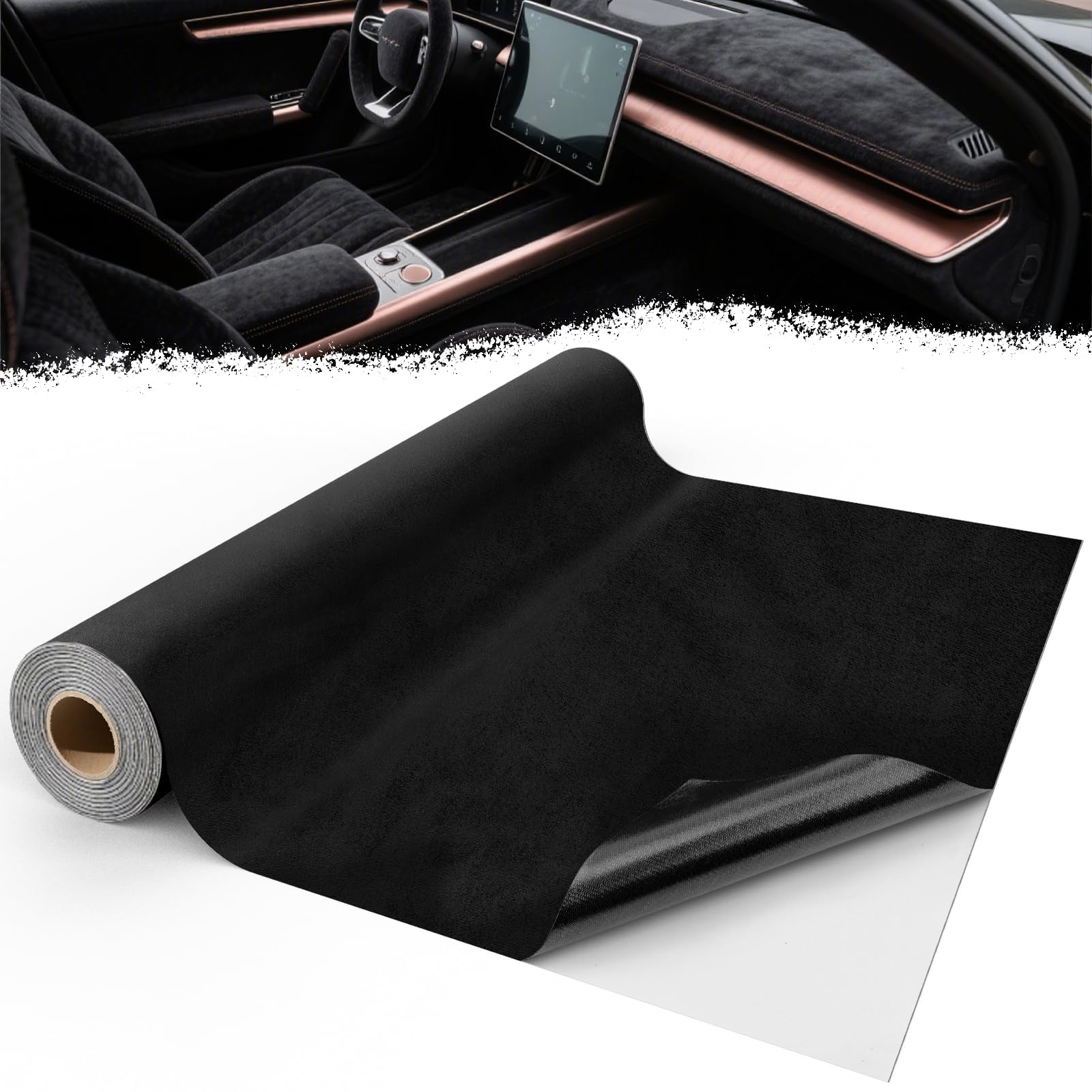 Tapicería de Auto en Terciopelo Negro – Interiores de Lujo y Durabilidad